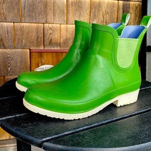 LL Bean Lime Green Wellies Women’s Rain Boots